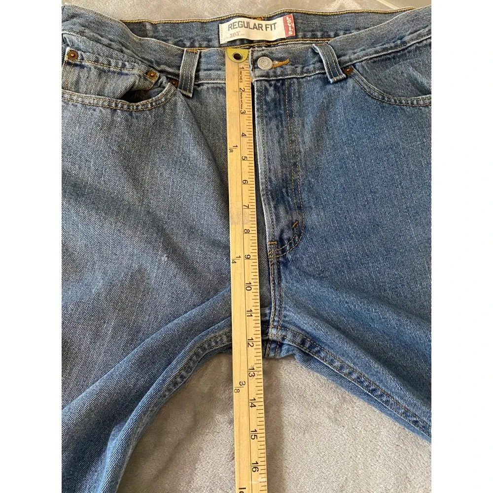 Levi's Jeans Men 36x30‎ Faded Blue 505 Regular Fit Cotton Denim Workwear Casual